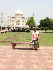 Cindy Pace at the Taj Mahal